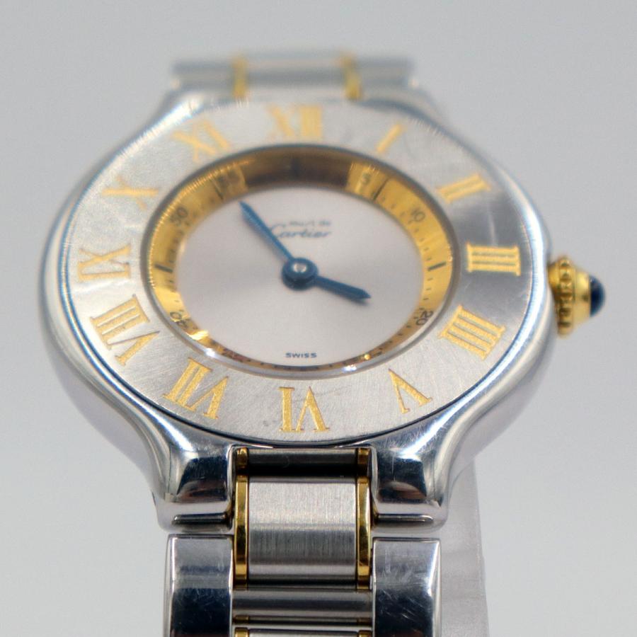 カルティエ(Cartier）マスト21　ヴァンテアン　クオーツ　時計　W1073R6　SS/GP　レディース（中古）