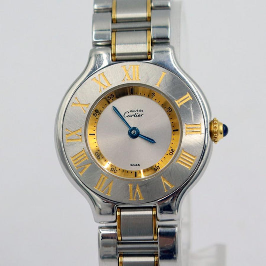 カルティエ(Cartier）マスト21　ヴァンテアン　クオーツ　時計　W1073R6　SS/GP　レディース（中古）