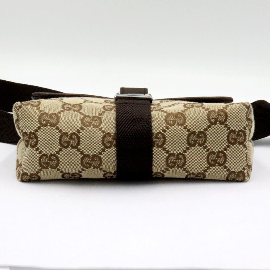 グッチ(GUCCI)GGキャンバス　ウェストポーチ　131236　ボディバッグ　コンパクトサイズ　レディース(中古)