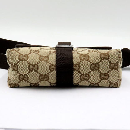 グッチ(GUCCI)GGキャンバス　ウェストポーチ　131236　ボディバッグ　コンパクトサイズ　レディース(中古)