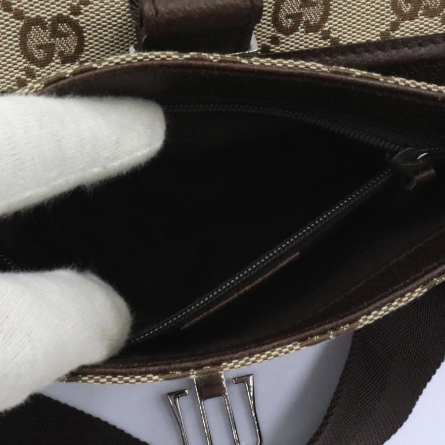 グッチ(GUCCI)GGキャンバス　ウェストポーチ　131236　ボディバッグ　コンパクトサイズ　レディース(中古)