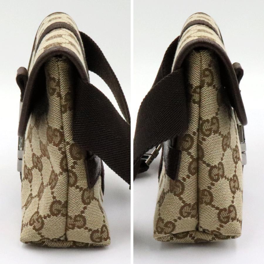 グッチ(GUCCI)GGキャンバス　ウェストポーチ　131236　ボディバッグ　コンパクトサイズ　レディース(中古)
