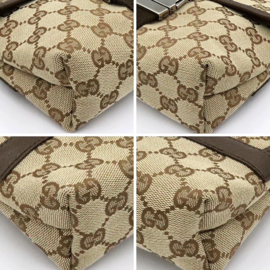 グッチ(GUCCI)GGキャンバス　ウェストポーチ　131236　ボディバッグ　コンパクトサイズ　レディース(中古)