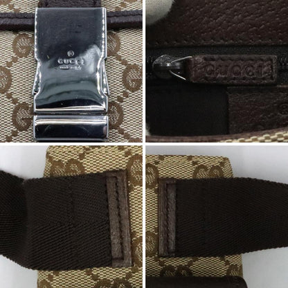 グッチ(GUCCI)GGキャンバス　ウェストポーチ　131236　ボディバッグ　コンパクトサイズ　レディース(中古)