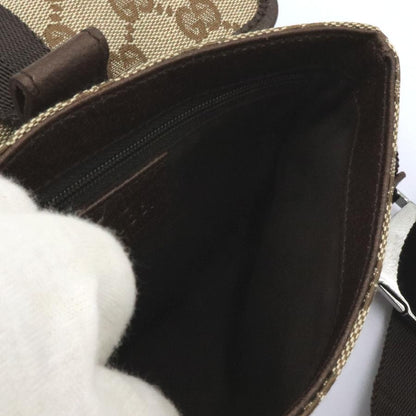 グッチ(GUCCI)GGキャンバス　ウェストポーチ　131236　ボディバッグ　コンパクトサイズ　レディース(中古)