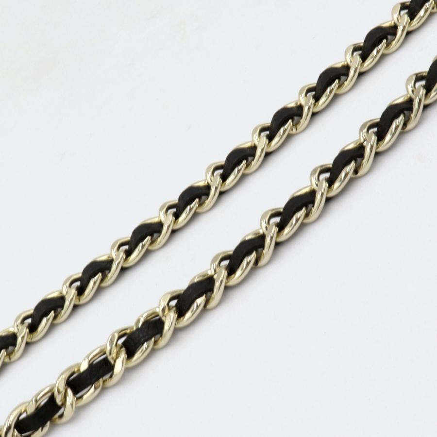 トリーバーチ(TORY BURCH)レザーチェーン　ミニショルダーバッグ　斜め掛け　ブラック　レディース　(中古)