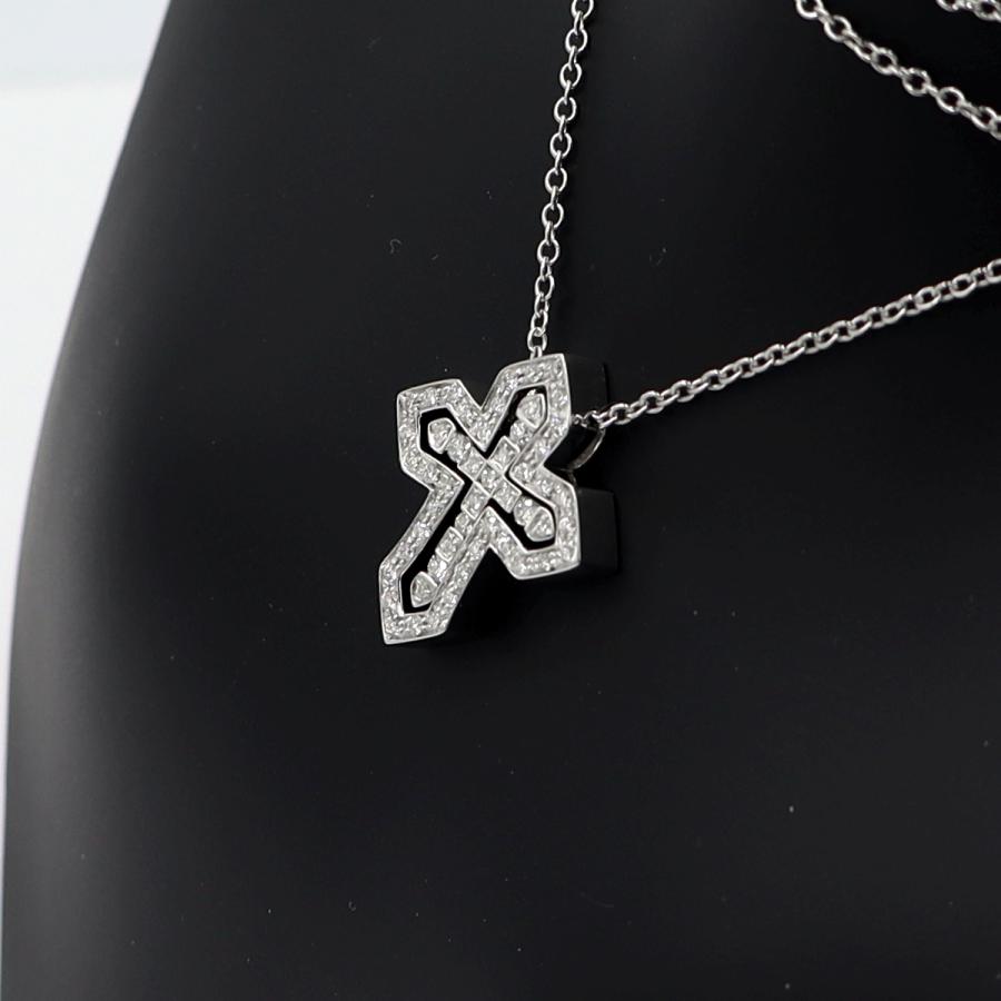 ダミアーニ(DAMIANI)ベルエポック クラウンネックレス 20089078　D0.28ct　ネック長さ49cm　重量7.06ｇ(石の重量含む)　レディース(中古)