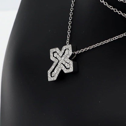 ダミアーニ(DAMIANI)ベルエポック クラウンネックレス 20089078　D0.28ct　ネック長さ49cm　重量7.06ｇ(石の重量含む)　レディース(中古)