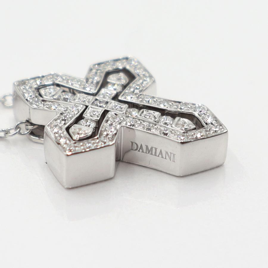 ダミアーニ(DAMIANI)ベルエポック クラウンネックレス 20089078　D0.28ct　ネック長さ49cm　重量7.06ｇ(石の重量含む)　レディース(中古)