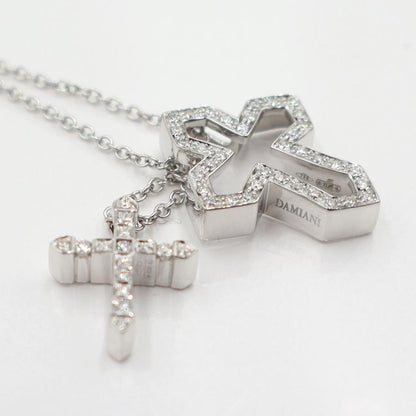 ダミアーニ(DAMIANI)ベルエポック クラウンネックレス 20089078　D0.28ct　ネック長さ49cm　重量7.06ｇ(石の重量含む)　レディース(中古)