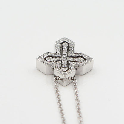 ダミアーニ(DAMIANI)ベルエポック クラウンネックレス 20089078　D0.28ct　ネック長さ49cm　重量7.06ｇ(石の重量含む)　レディース(中古)