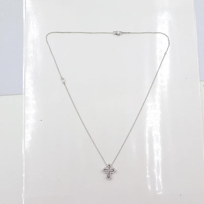 ダミアーニ(DAMIANI)ベルエポック クラウンネックレス 20089078　D0.28ct　ネック長さ49cm　重量7.06ｇ(石の重量含む)　レディース(中古)