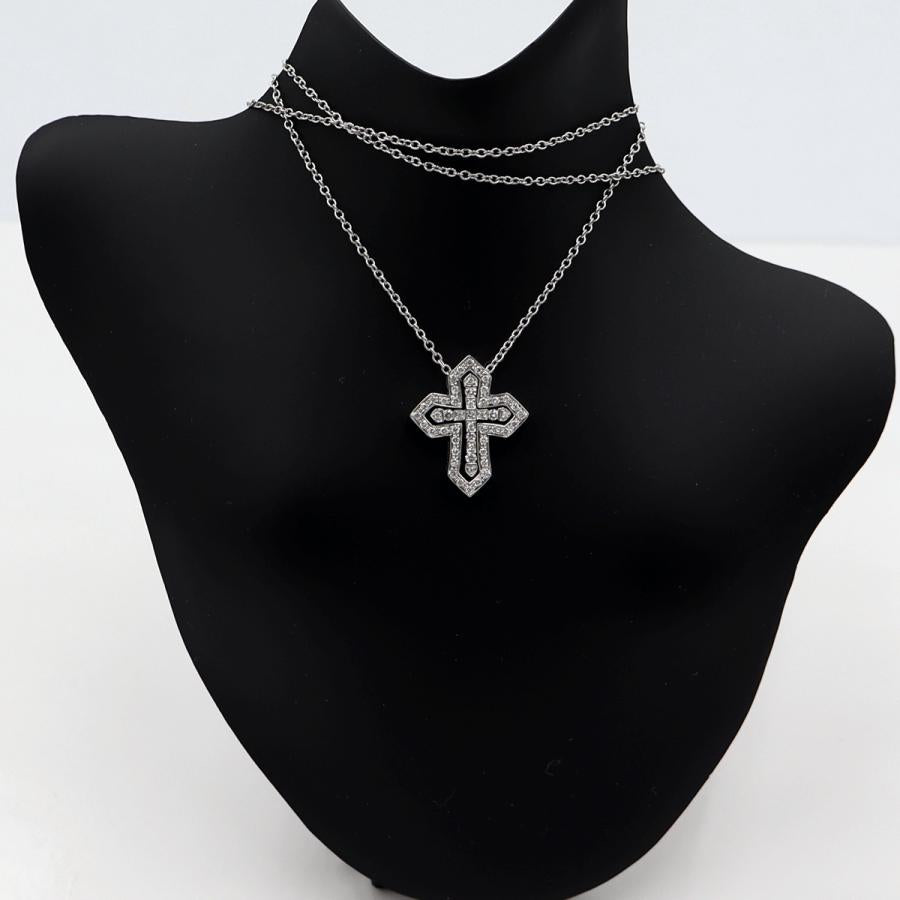 ダミアーニ(DAMIANI)ベルエポック クラウンネックレス 20089078　D0.28ct　ネック長さ49cm　重量7.06ｇ(石の重量含む)　レディース(中古)