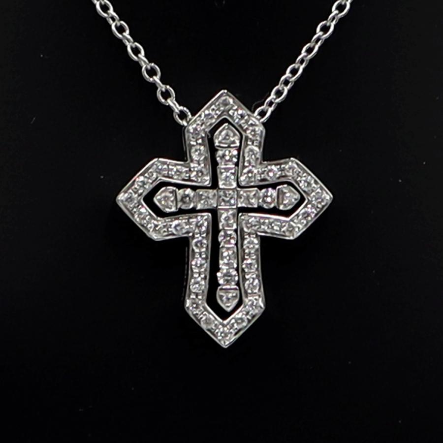 ダミアーニ(DAMIANI)ベルエポック クラウンネックレス 20089078　D0.28ct　ネック長さ49cm　重量7.06ｇ(石の重量含む)　レディース(中古)