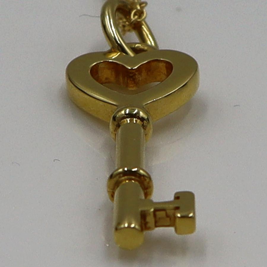 ティファニー(Tiffany & Co)750ハートキーペンダントネックレス　重量4.36ｇ　レディース（中古）