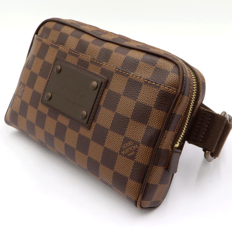 ルイヴィトン（LOUIS VUITTON）ダミエ　バムバッグ　ブルックリン　N41101　W20cm・H12cm・D5cm　ウエストバッグ　ボディバッグ　レディース　（中古）