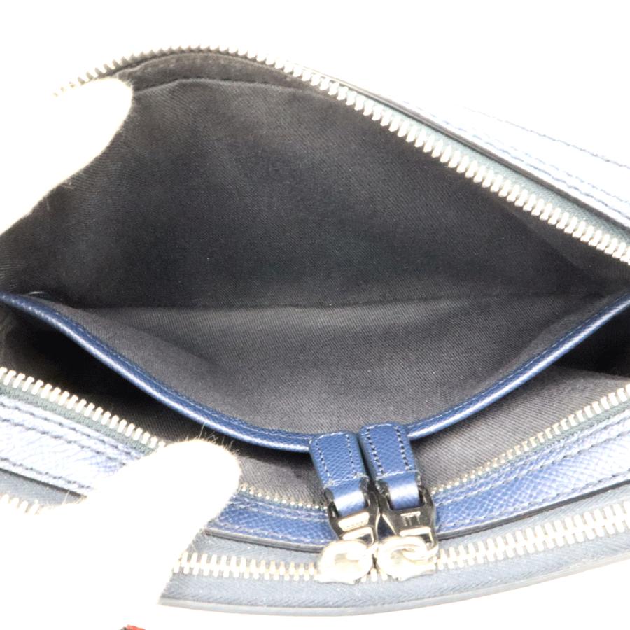 ダンヒル(dunhill) セカンドバッグ　DU19F3900CA　ネイビーブルー　メンズ（中古）