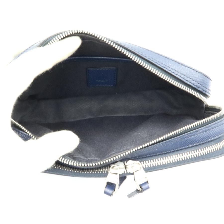 ダンヒル(dunhill) セカンドバッグ　DU19F3900CA　ネイビーブルー　メンズ（中古）