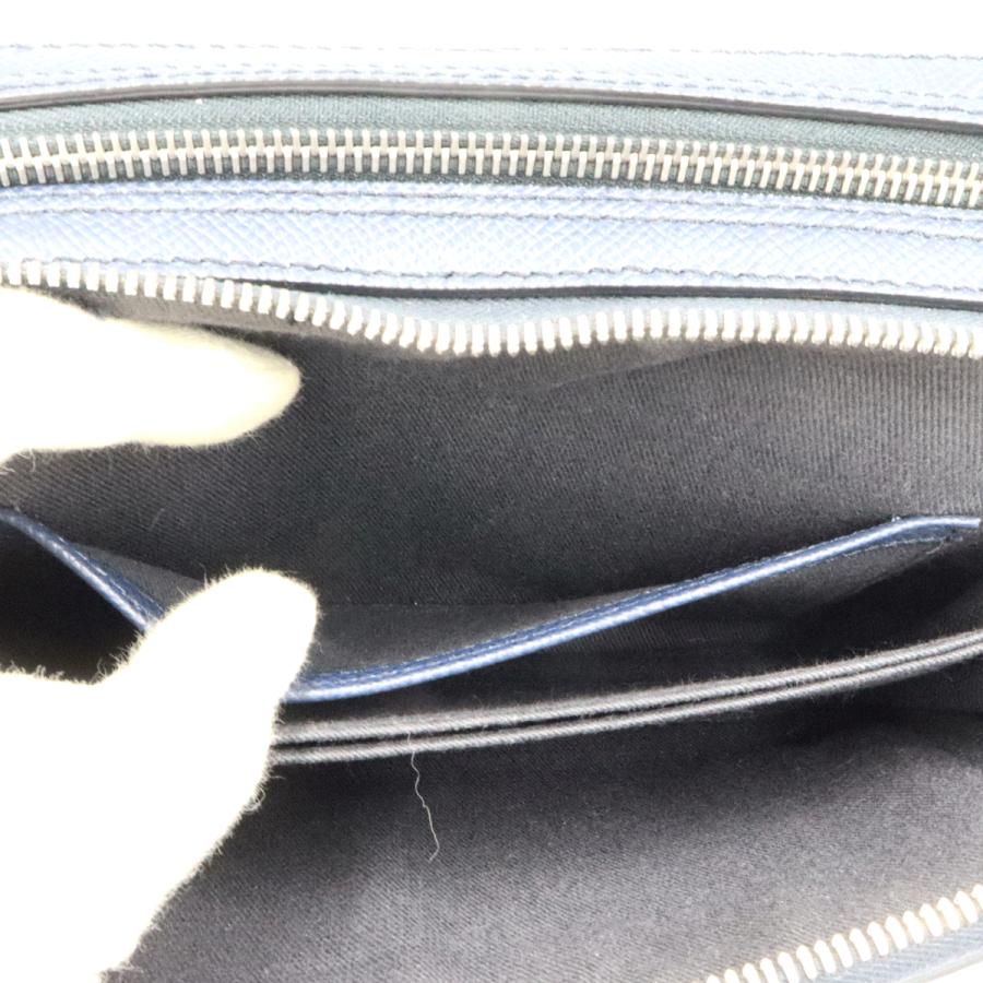 ダンヒル(dunhill) セカンドバッグ　DU19F3900CA　ネイビーブルー　メンズ（中古）