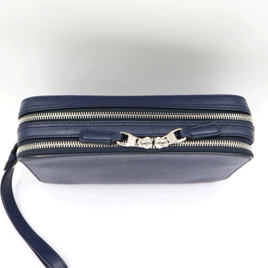 ダンヒル(dunhill) セカンドバッグ　DU19F3900CA　ネイビーブルー　メンズ（中古）