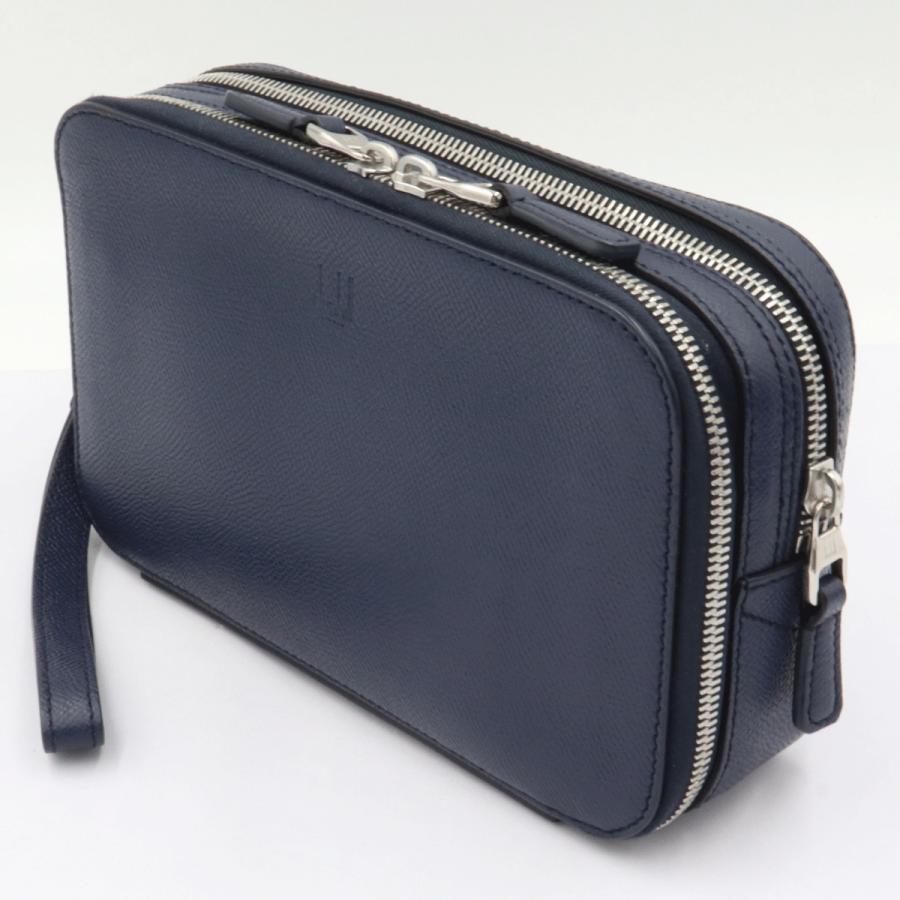 ダンヒル(dunhill) セカンドバッグ　DU19F3900CA　ネイビーブルー　メンズ（中古）