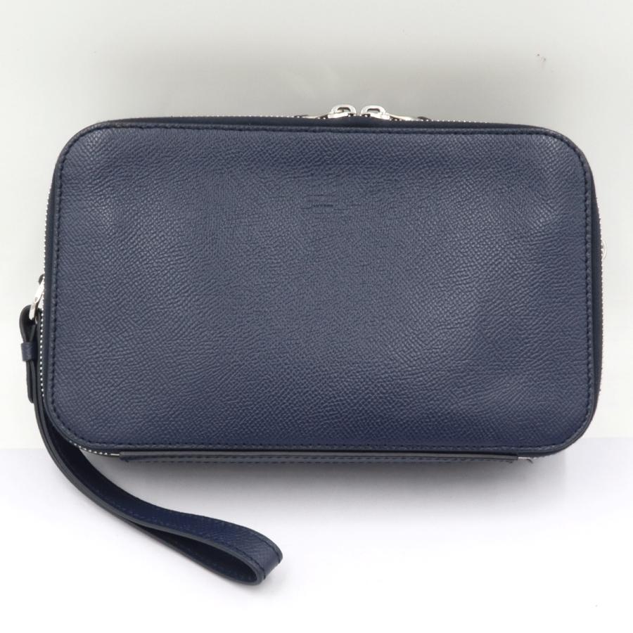 ダンヒル(dunhill) セカンドバッグ　DU19F3900CA　ネイビーブルー　メンズ（中古）