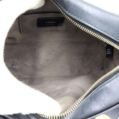 フェンディ（FENDI）キャム　 ショルダーバッグ　8BT287　レザー　ブラック　金具ゴールドカラー　レディース　（中古）
