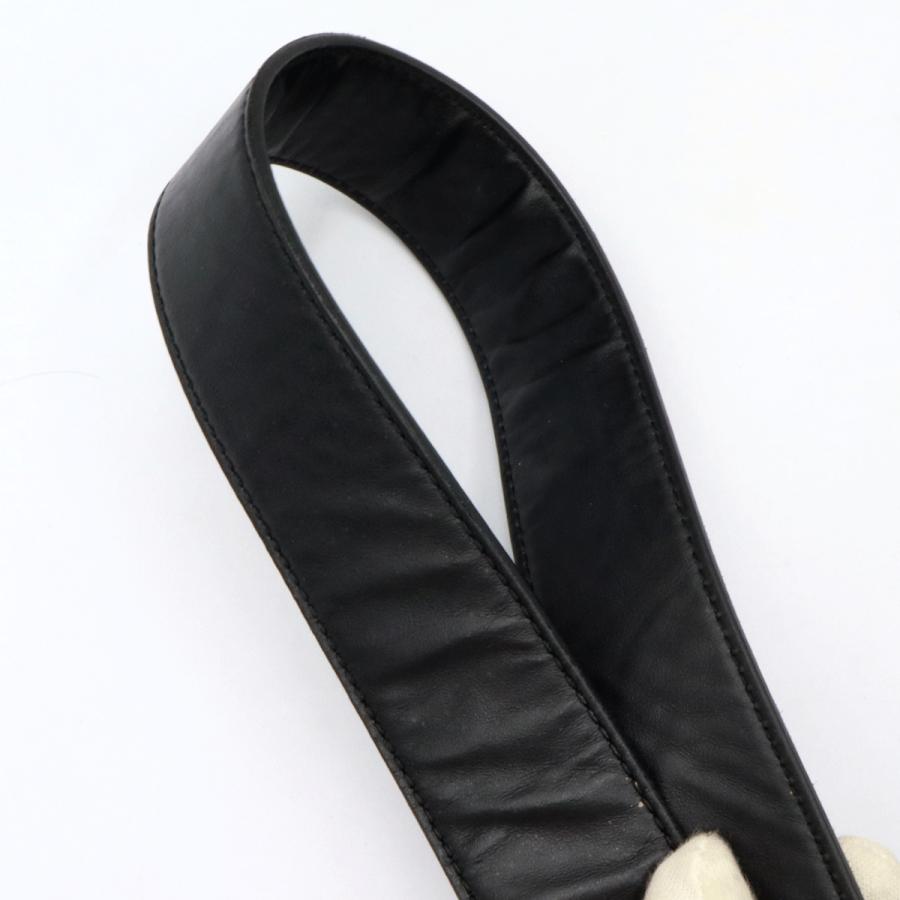 フェンディ（FENDI）キャム　 ショルダーバッグ　8BT287　レザー　ブラック　金具ゴールドカラー　レディース　（中古）