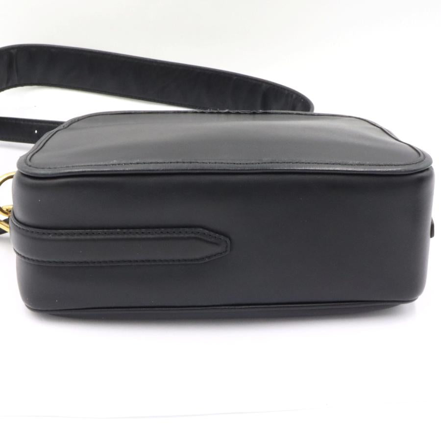 フェンディ（FENDI）キャム　 ショルダーバッグ　8BT287　レザー　ブラック　金具ゴールドカラー　レディース　（中古）