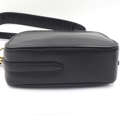 フェンディ（FENDI）キャム　 ショルダーバッグ　8BT287　レザー　ブラック　金具ゴールドカラー　レディース　（中古）