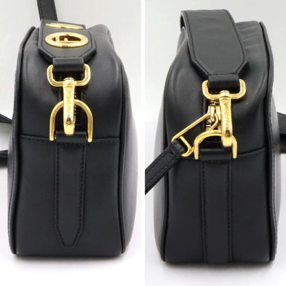 フェンディ（FENDI）キャム　 ショルダーバッグ　8BT287　レザー　ブラック　金具ゴールドカラー　レディース　（中古）