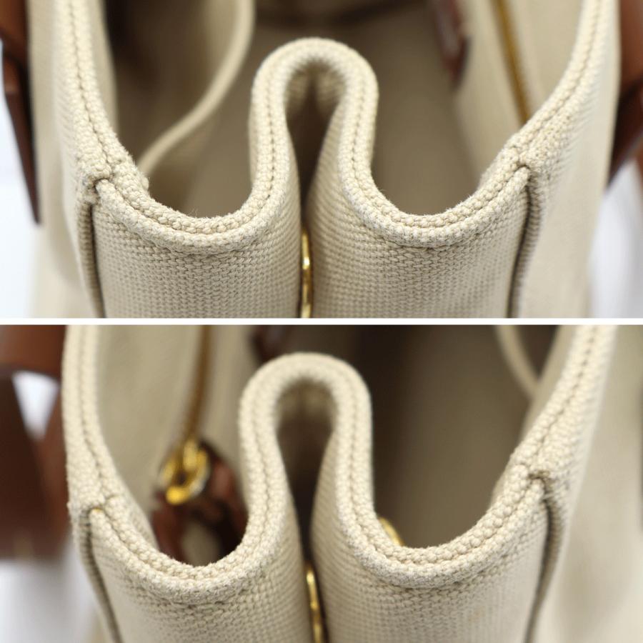 ミュウミュウ(MIU MIU) カナパ キャンパス　2WAY トートバッグ　5BA176　「ショルダーストラップ無し」 ハンドバッグ　レディース(中古)