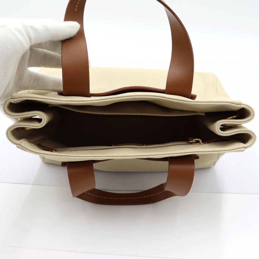 ミュウミュウ(MIU MIU) カナパ キャンパス　2WAY トートバッグ　5BA176　「ショルダーストラップ無し」 ハンドバッグ　レディース(中古)