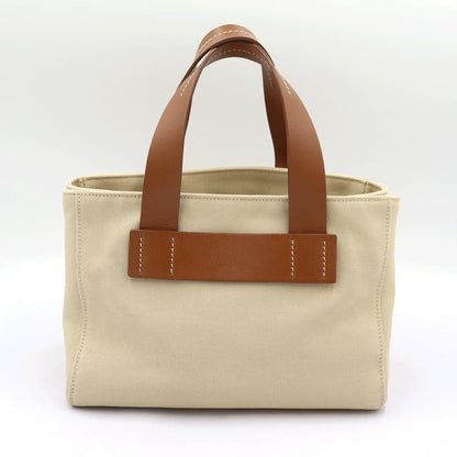 ミュウミュウ(MIU MIU) カナパ キャンパス　2WAY トートバッグ　5BA176　「ショルダーストラップ無し」 ハンドバッグ　レディース(中古)