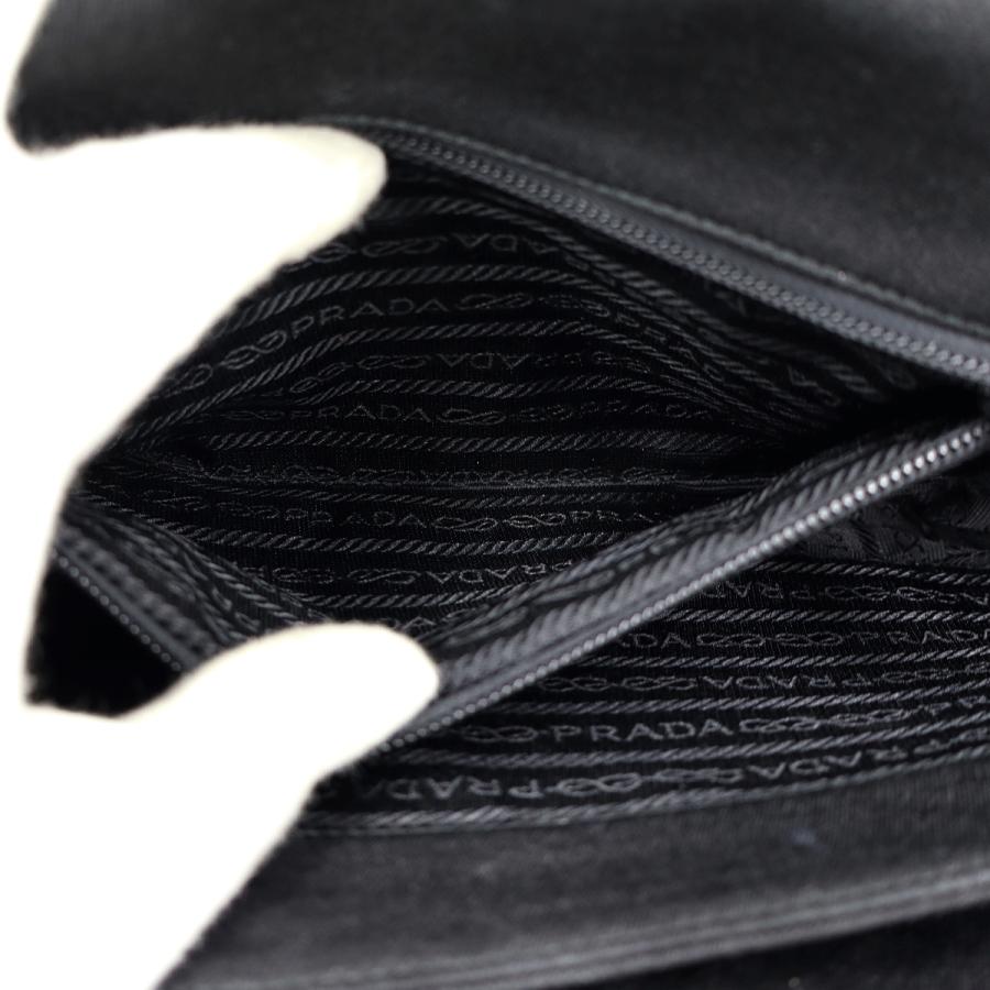 プラダ（PRADA）プラスチェーンショルダーバッグ　B6621　ブラック　レディース（中古）