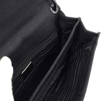 プラダ（PRADA）プラスチェーンショルダーバッグ　B6621　ブラック　レディース（中古）