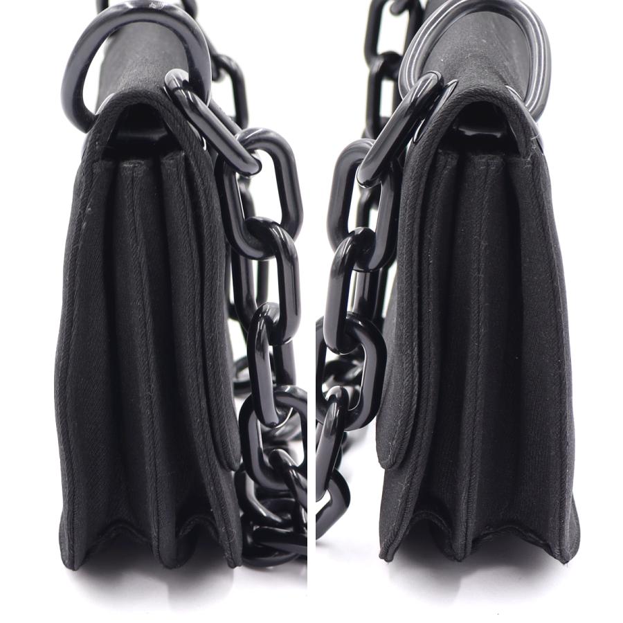 プラダ（PRADA）プラスチェーンショルダーバッグ　B6621　ブラック　レディース（中古）