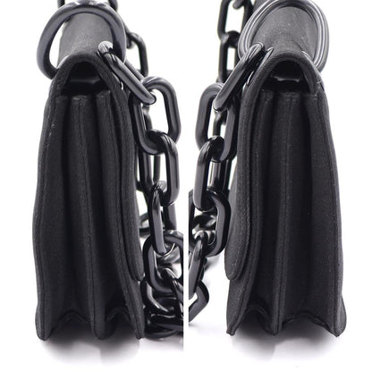 プラダ（PRADA）プラスチェーンショルダーバッグ　B6621　ブラック　レディース（中古）