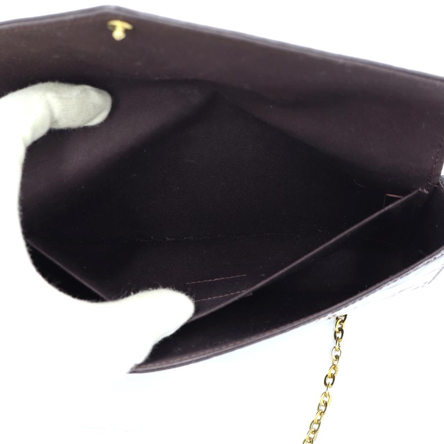 ルイヴィトン（LOUIS VUITTON)　モノグラムヴェルニ　ポシェット　フェリシー　M61267　ショルダーバッグ　チェーンウォレット　エナメル　レディース(中古)