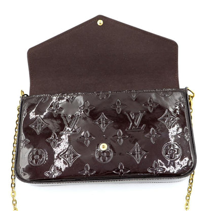 ルイヴィトン（LOUIS VUITTON)　モノグラムヴェルニ　ポシェット　フェリシー　M61267　ショルダーバッグ　チェーンウォレット　エナメル　レディース(中古)
