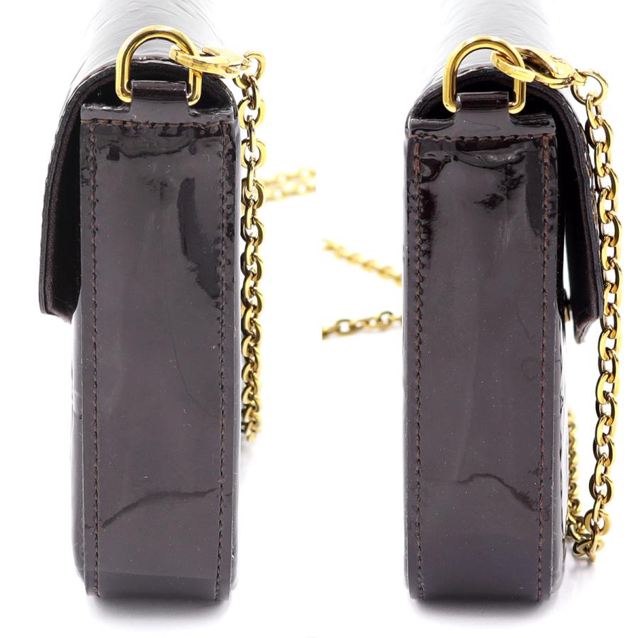 ルイヴィトン（LOUIS VUITTON)　モノグラムヴェルニ　ポシェット　フェリシー　M61267　ショルダーバッグ　チェーンウォレット　エナメル　レディース(中古)