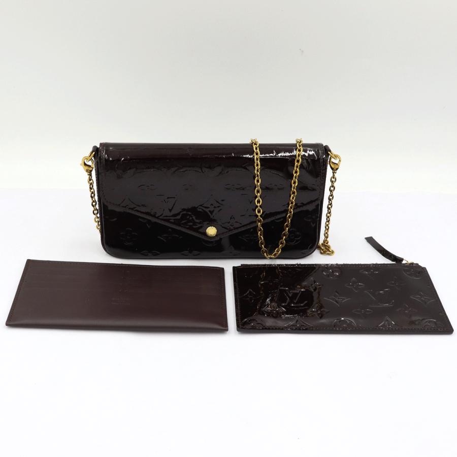 ルイヴィトン（LOUIS VUITTON)　モノグラムヴェルニ　ポシェット　フェリシー　M61267　ショルダーバッグ　チェーンウォレット　エナメル　レディース(中古)