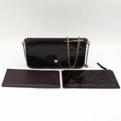 ルイヴィトン（LOUIS VUITTON)　モノグラムヴェルニ　ポシェット　フェリシー　M61267　ショルダーバッグ　チェーンウォレット　エナメル　レディース(中古)