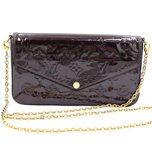 ルイヴィトン（LOUIS VUITTON)　モノグラムヴェルニ　ポシェット　フェリシー　M61267　ショルダーバッグ　チェーンウォレット　エナメル　レディース(中古)