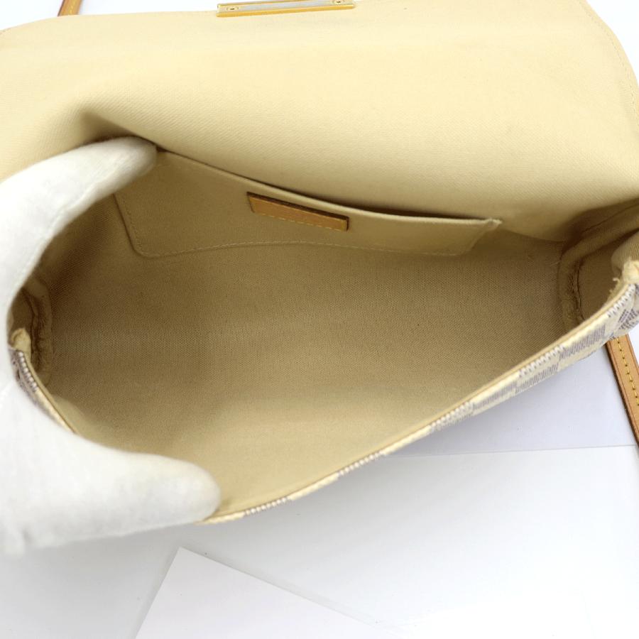 ルイヴィトン（LOUIS VUITTON）ダミエアズール　フェイボリットPM　N41277　ショルダーバッグ　ハンドバッグ　ホワイト　レディース　（中古）