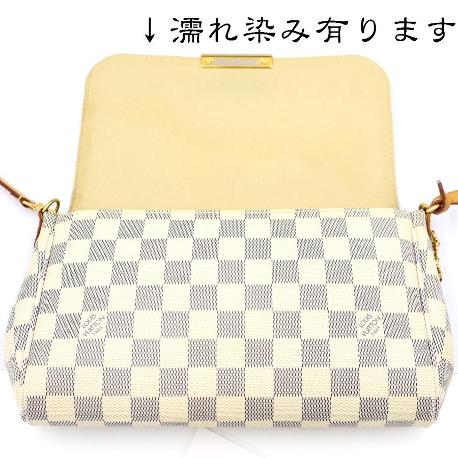 ルイヴィトン（LOUIS VUITTON）ダミエアズール　フェイボリットPM　N41277　ショルダーバッグ　ハンドバッグ　ホワイト　レディース　（中古）