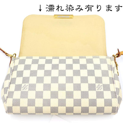 ルイヴィトン（LOUIS VUITTON）ダミエアズール　フェイボリットPM　N41277　ショルダーバッグ　ハンドバッグ　ホワイト　レディース　（中古）