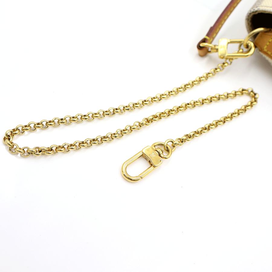 ルイヴィトン（LOUIS VUITTON）ダミエアズール　フェイボリットPM　N41277　ショルダーバッグ　ハンドバッグ　ホワイト　レディース　（中古）