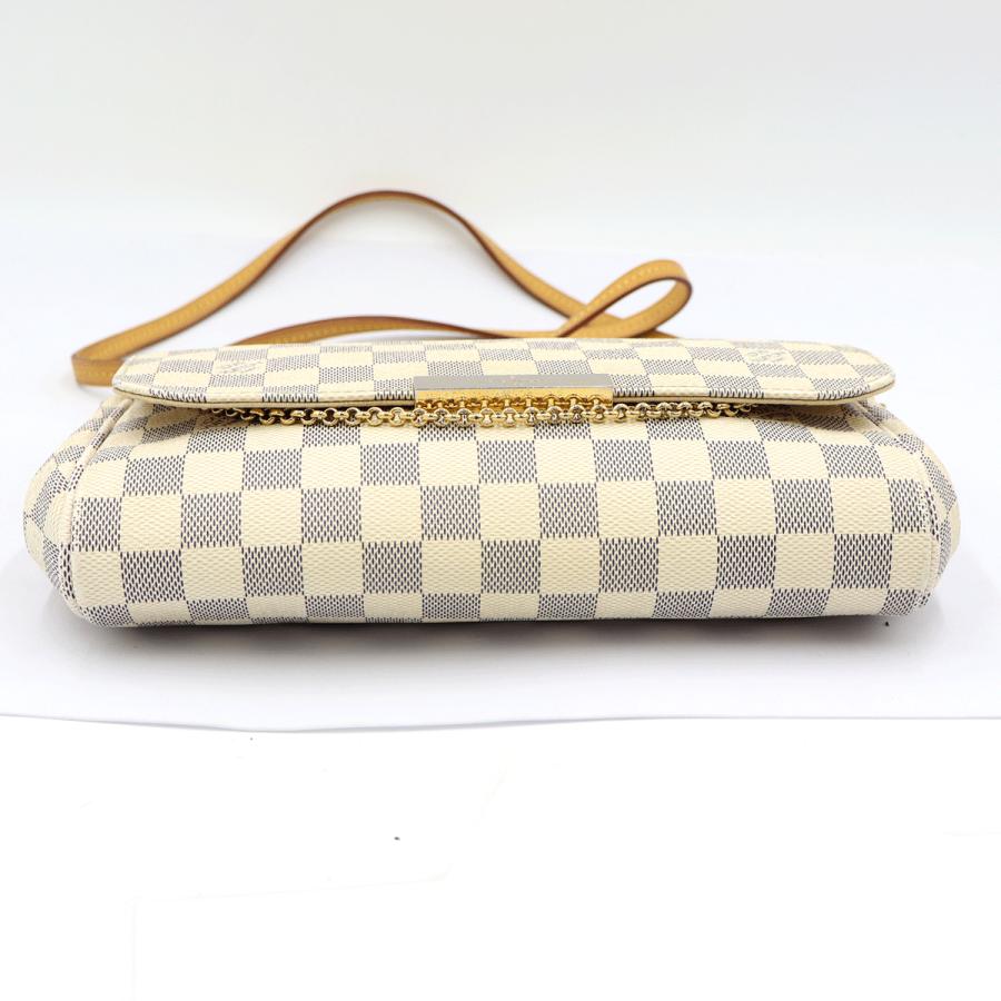 ルイヴィトン（LOUIS VUITTON）ダミエアズール　フェイボリットPM　N41277　ショルダーバッグ　ハンドバッグ　ホワイト　レディース　（中古）