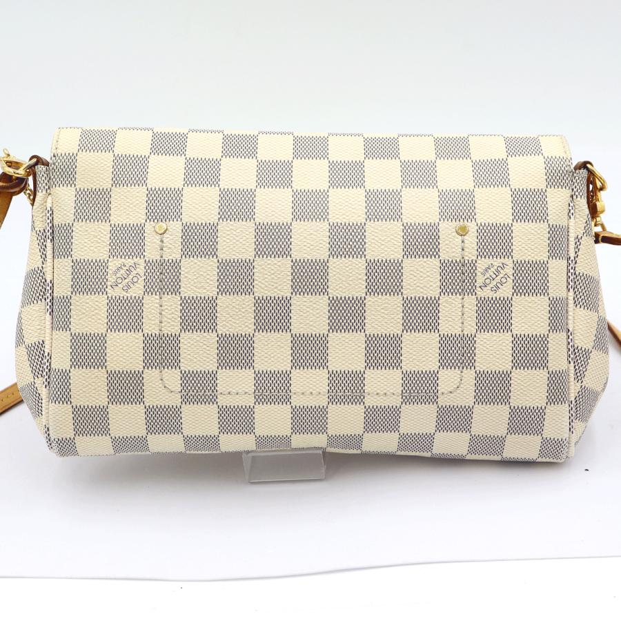ルイヴィトン（LOUIS VUITTON）ダミエアズール　フェイボリットPM　N41277　ショルダーバッグ　ハンドバッグ　ホワイト　レディース　（中古）